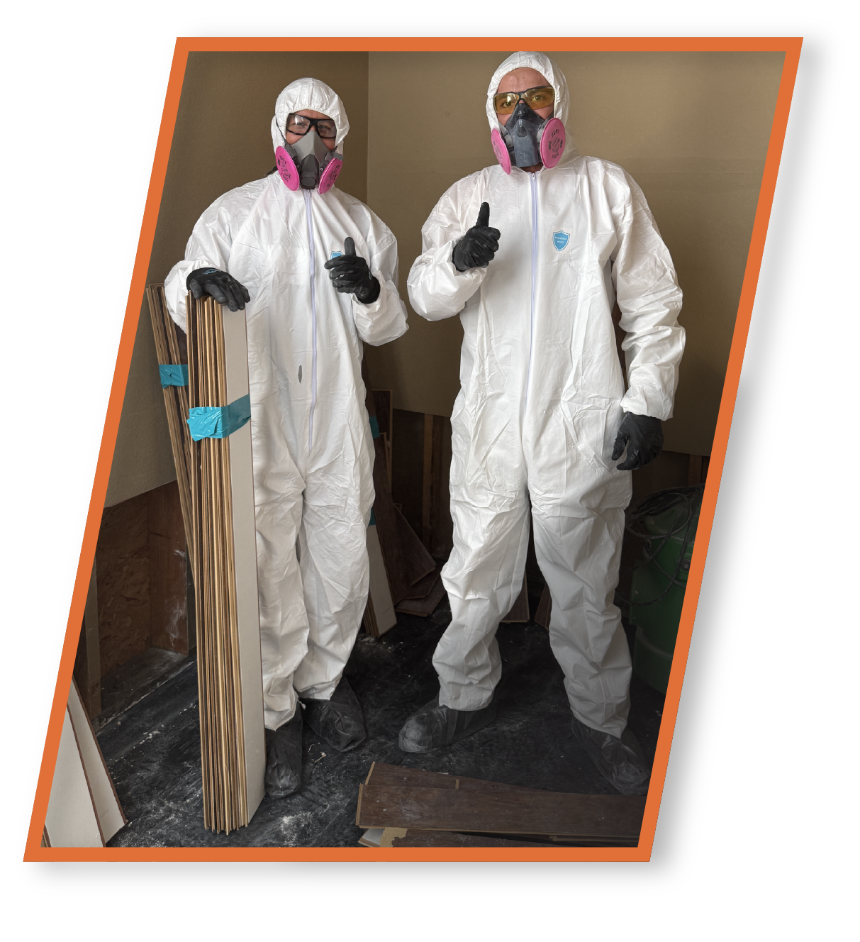 Suited up and ready for restoration!